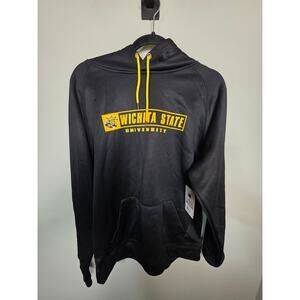 NWT $50 Colosseum Wichita State University Men's L Hoodie WSU Shockers Black